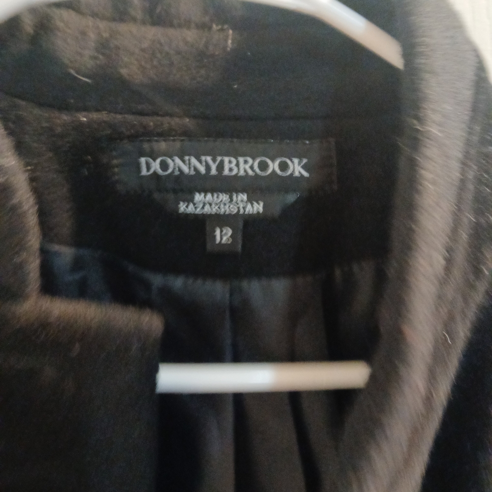 Donnybrook Black Pea Coat - Women’s Classic Wool-Blend Jacket